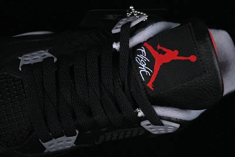 All categories Air Jordan Jordan series basketball shoes Air Jordan 4 pure original Air Jordan 4 Retro "Bred Reimagined" AJ4 Joe 4 black red FV5029-006